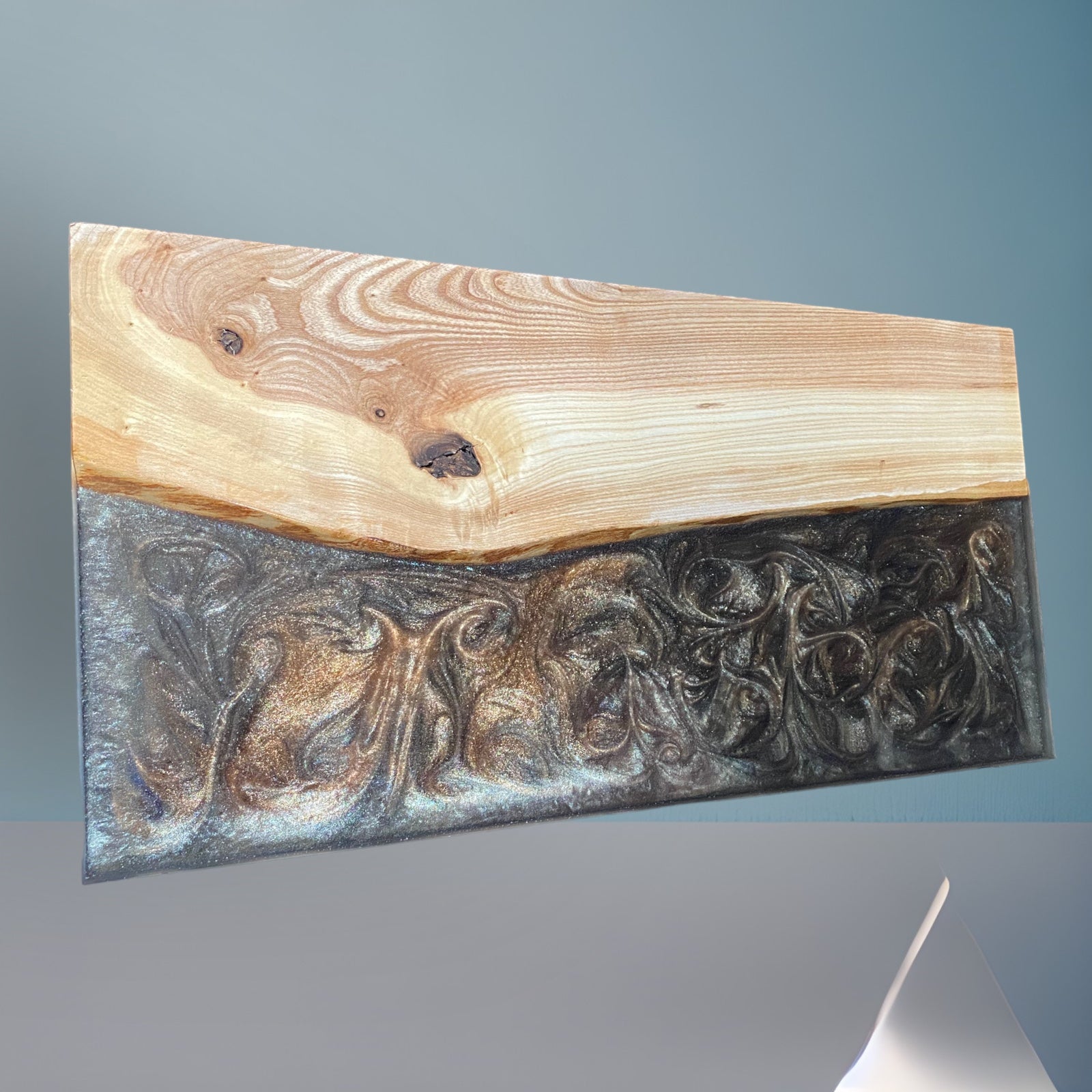 Live Edge Spalted Ash Serving Tray / Charcuterie Board with Customizable Engraving buy