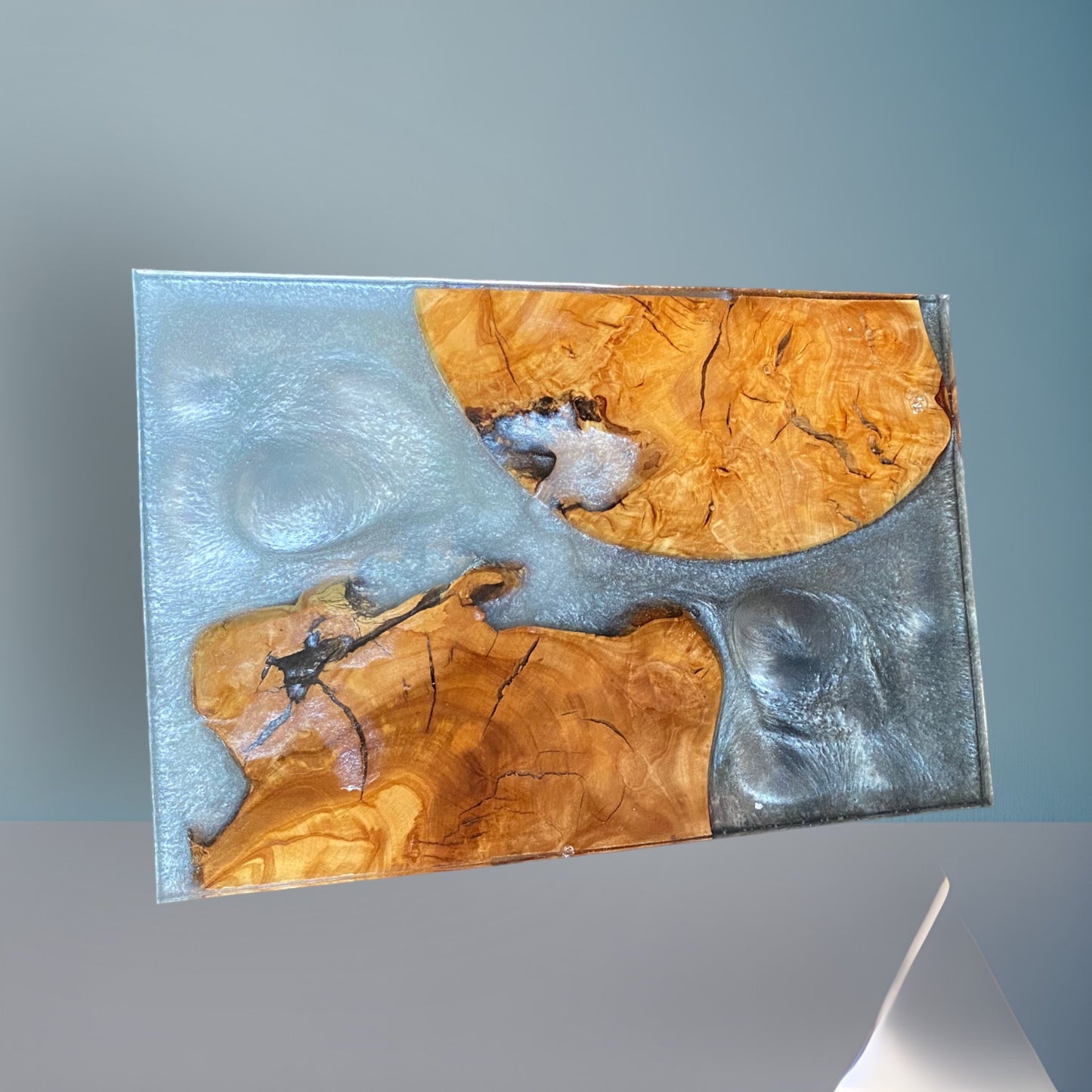 MADE TO ORDER- Custom Wood Charcuterie Board, Resin River Epoxy Serving Tray, Live Edge Board