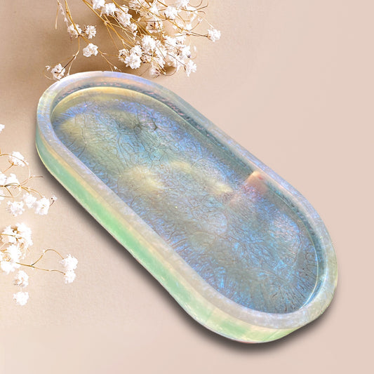 Oval Resin Vanity Tray / Catchall Tray