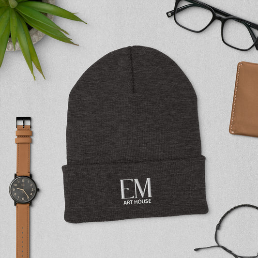 Embroidered Cuffed Beanie